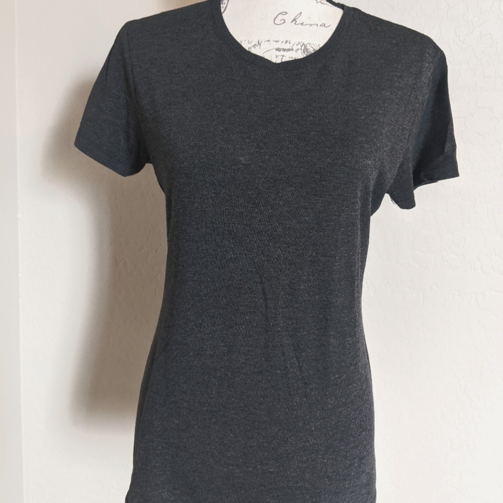 Hylete Athletic Yoga Workout Shirt Women's Large Fitted Cotton Blend